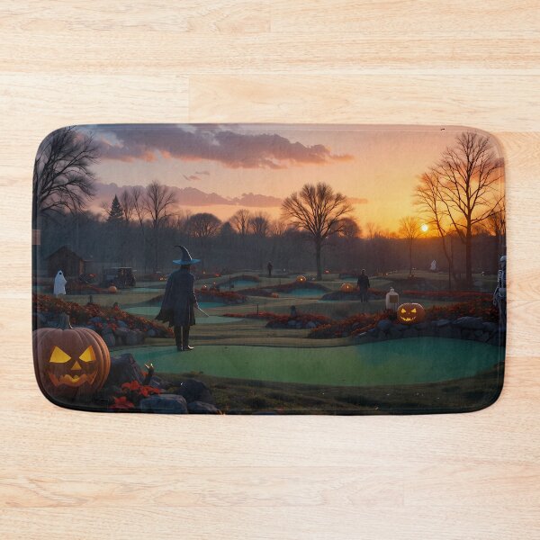 Item preview, Sun Halloween Golf Courses Depicted Serene Natural Settings designed and sold by ART ATTACK ZONE.