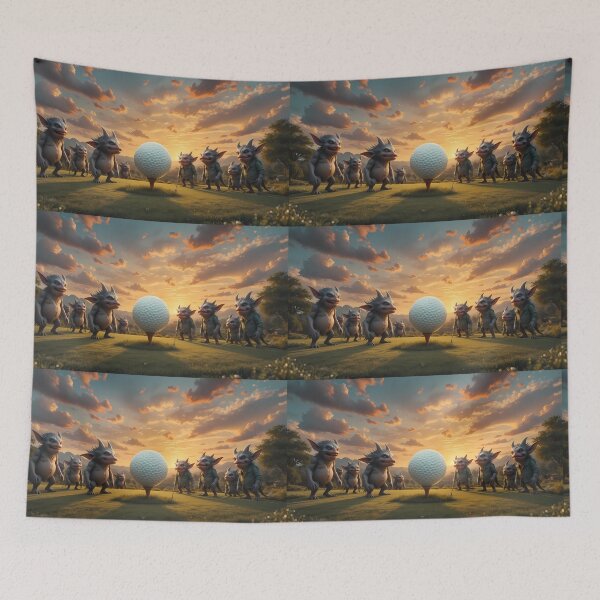 Item preview, Circles Picturesque Golf Courses Depicted Serene Natural Settings designed and sold by ART ATTACK ZONE.