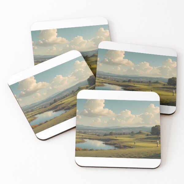 Item preview, Geo Picturesque Golf Courses Depicted Serene Natural Settings designed and sold by ART ATTACK ZONE.