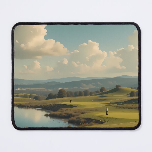 Item preview, Geo Picturesque Golf Courses Depicted Serene Natural Settings designed and sold by ART ATTACK ZONE.