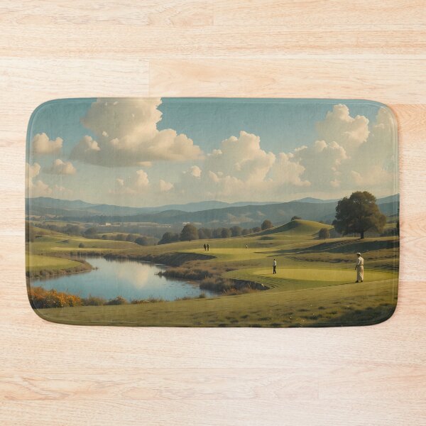 Item preview, Geo Picturesque Golf Courses Depicted Serene Natural Settings designed and sold by ART ATTACK ZONE.