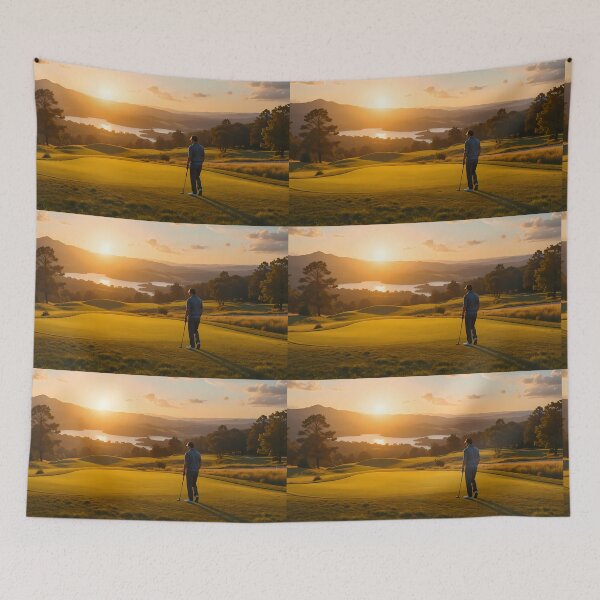 Item preview, Tournament Picturesque Golf Courses Depicted Serene Natural Settings designed and sold by ART ATTACK ZONE.