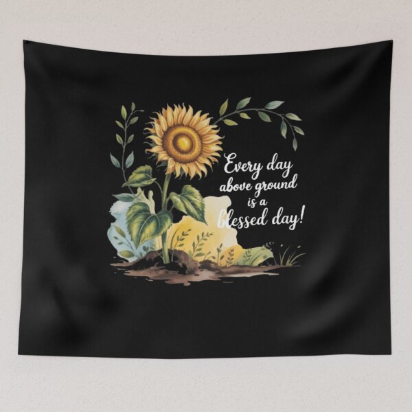 Item preview, Sunflower T-Shirt, Blessed Day Tee, Inspirational Shirt, Floral T Shirt, Positive Vibes Shirt, Gift for Her, Motivational T Shirt, Women T designed and sold by Flirt-Teez.