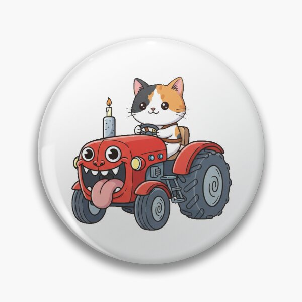 Item preview, Kawaii Calico Tractor Monster Farmer designed and sold by Alec Buchan.
