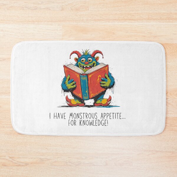 Item preview, A monster reading a book designed and sold by Filologica.