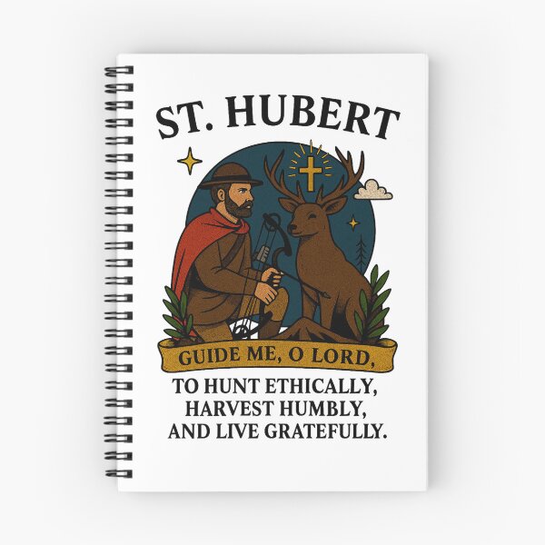 Item preview, St. Hubert – Patron Saint of Hunters Symbolic Christian Design designed and sold by BC Tradesmen.