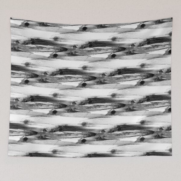 Item preview, Schooling Fish Painterly Rustic Abstract designed and sold by Artistestella.