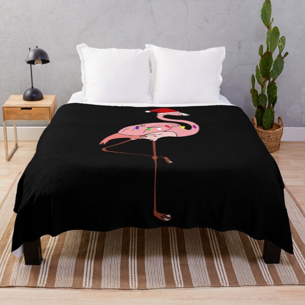 Item preview, Tropical Christmas Lights Santa Pink Flamingo designed and sold by grtuodsj3.