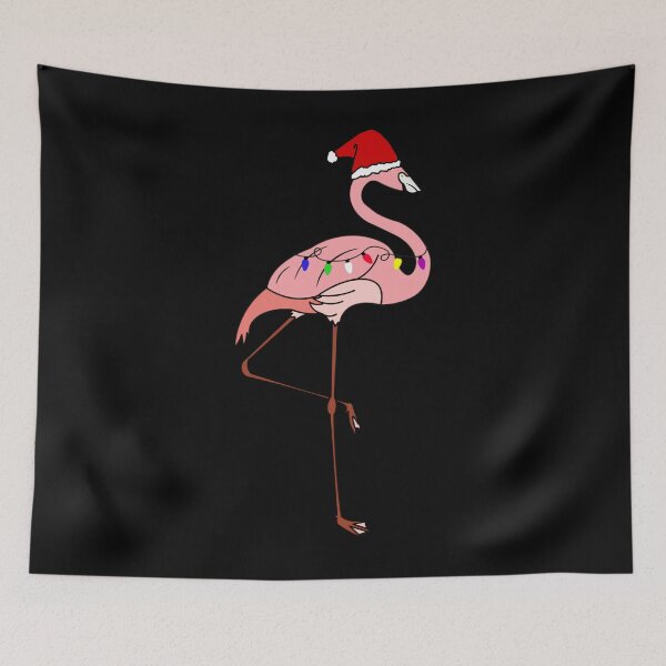 Item preview, Tropical Christmas Lights Santa Pink Flamingo 	 	 designed and sold by grtuodsj3.
