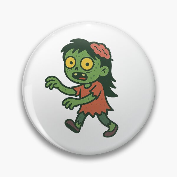 Item preview, Cartoon Girl Zombie Illustration Halloween Design designed and sold by ldjcustomdesign.