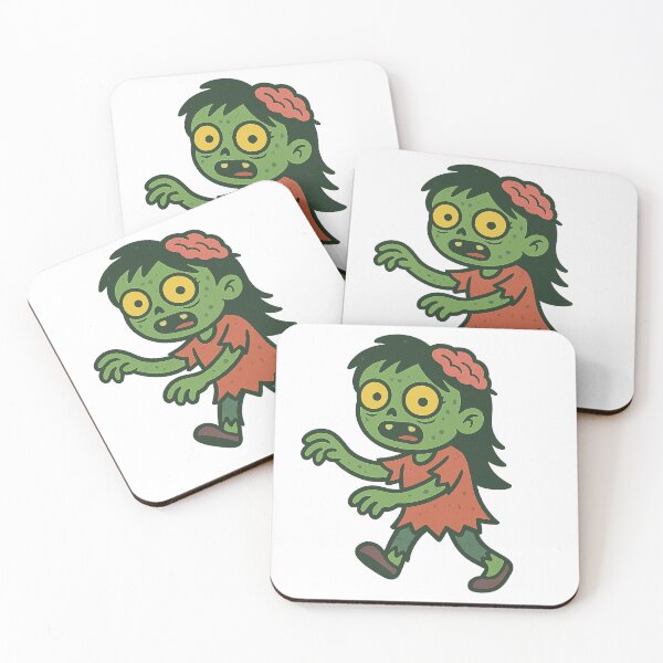 Item preview, Cartoon Girl Zombie Illustration Halloween Design designed and sold by ldjcustomdesign.