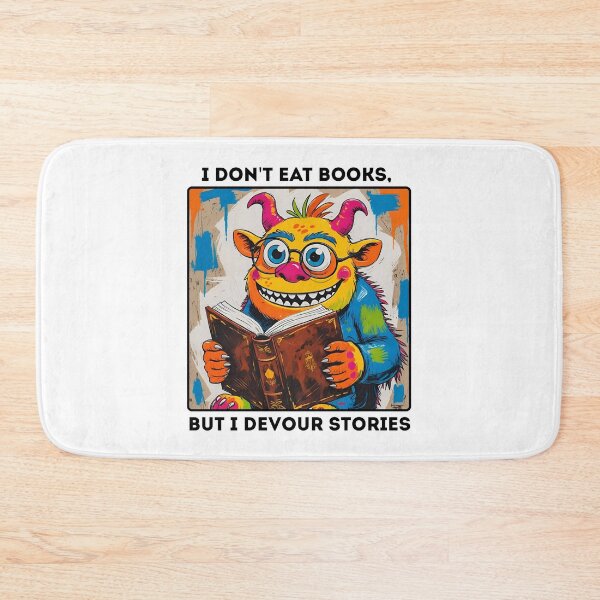 Item preview, Monsters reading books designed and sold by Filologica.