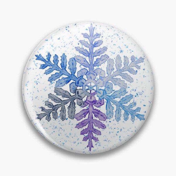 Item preview, Snowflake watercolor painting  designed and sold by ColorSplendor.