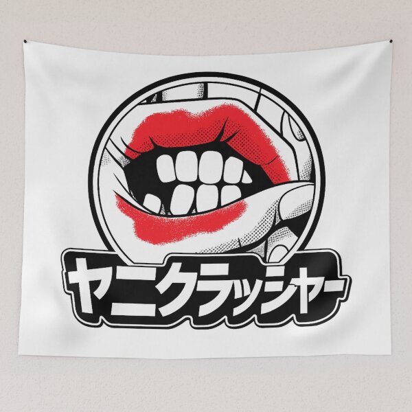 Item preview, Anime Streetwear Screen-Print Mouth & Hands Graphic Logo – Bold Pop Art Design designed and sold by ldjcustomdesign.