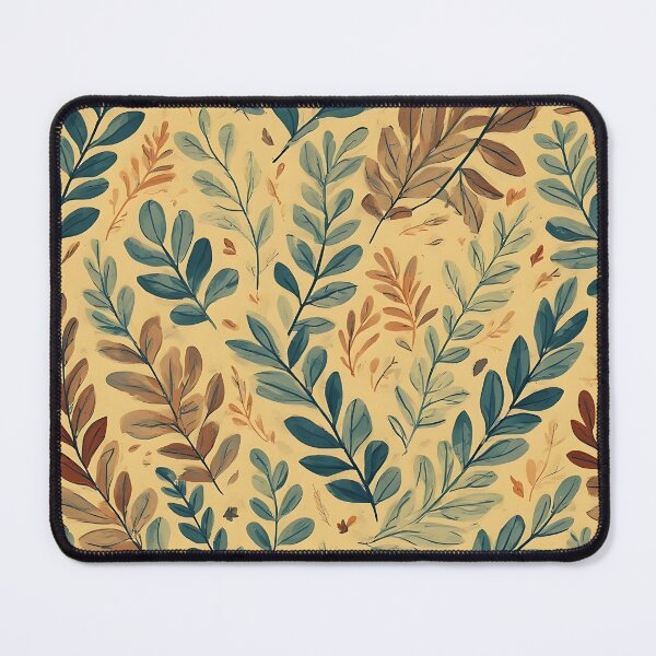 Item preview, Laurel Leaf Print Yellow and Blue designed and sold by LeafPrints.