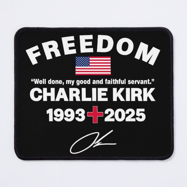 Item preview, Well Done My Good And Faithful Servant Charlie Kirk Freedom Tribute Memorial designed and sold by JeyVel.