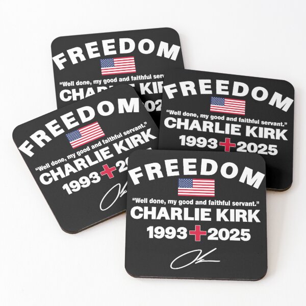 Item preview, Well Done My Good And Faithful Servant Charlie Kirk Freedom Tribute Memorial  designed and sold by JeyVel.