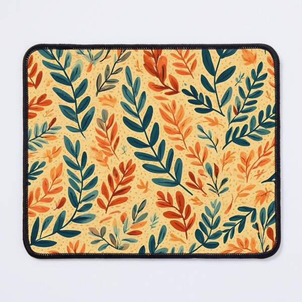 Item preview, Laurel Leaf Print Yellow and Blue designed and sold by LeafPrints.