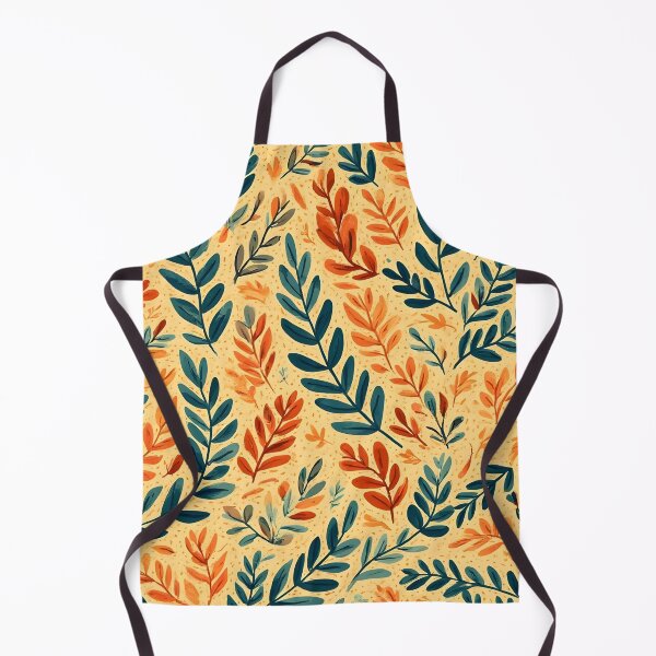 Item preview, Laurel Leaf Print Yellow and Blue designed and sold by LeafPrints.