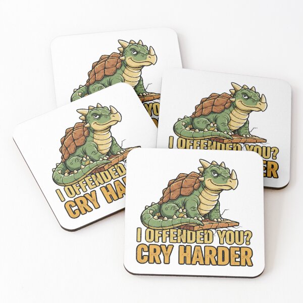 Item preview, I Offended You? Cry Harder Ankylosaurus Funny Meme Dinosaur designed and sold by Aymanejed.