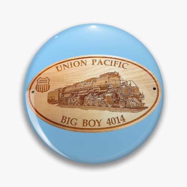 Item preview, Train logo,UP, Union Pacific Locomotive #4014 'Big Boy', Shelly's Train Store,Vintage, Classic,Archaic, Collectible Train Logos,Rail & Railroad Logos,train stickers,magnets,t-shirts,posters designed and sold by MoreEZUSA-Here.