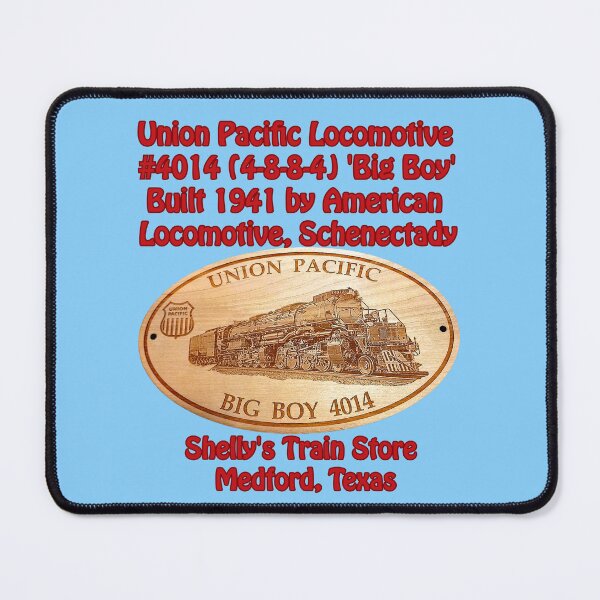 Item preview, Train logo,UP, Union Pacific Locomotive #4014 'Big Boy', Shelly's Train Store,Vintage, Classic,Archaic, Collectible Train Logos,Rail & Railroad Logos,train stickers,magnets,t-shirts,posters designed and sold by MoreEZUSA-Here.