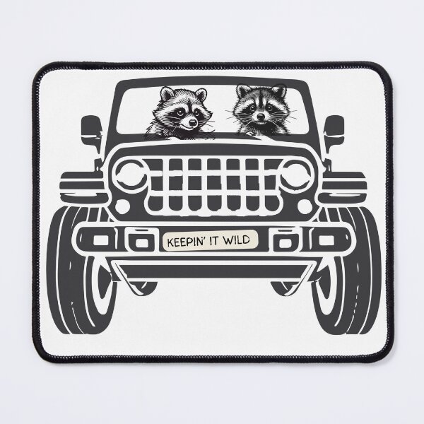 Item preview, Lispe Raccoon Road Trip Adventure with Mountain Backdrop designed and sold by Lispe-Designs.