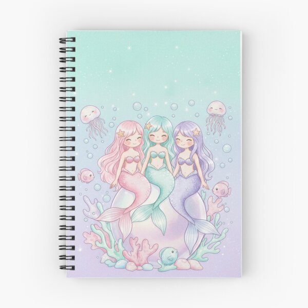 Item preview, Mermaid Spiral Notebook designed and sold by RiaPrint.