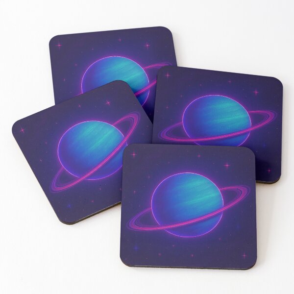 Item preview, Uranus – The Ice Giant in Neon Cosmic Light designed and sold by JWsNeonHorizons.