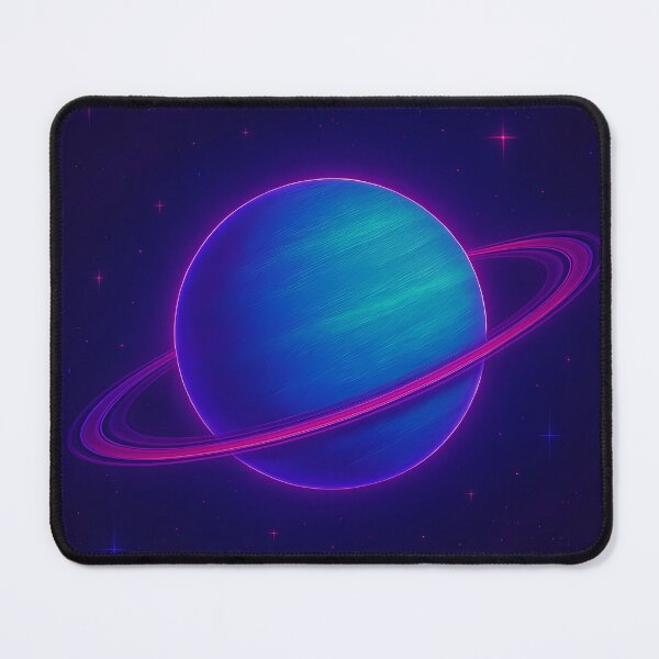 Item preview, Uranus – The Ice Giant in Neon Cosmic Light designed and sold by JWsNeonHorizons.