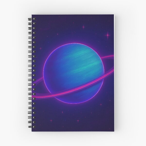Item preview, Uranus – The Ice Giant in Neon Cosmic Light designed and sold by JWsNeonHorizons.