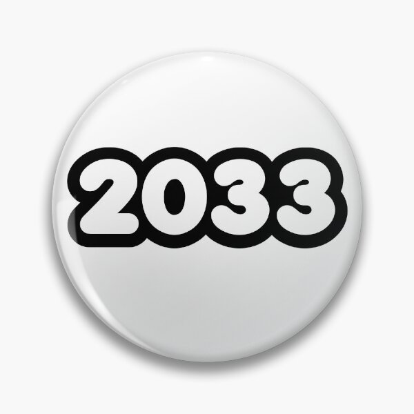 Item preview, 2033 in bold outline designed and sold by Memes N Lore .