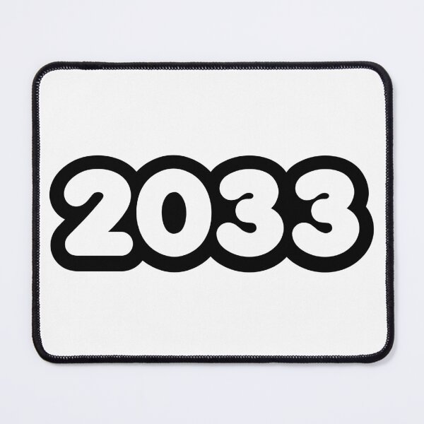 Item preview, 2033 in bold outline designed and sold by Memes N Lore .