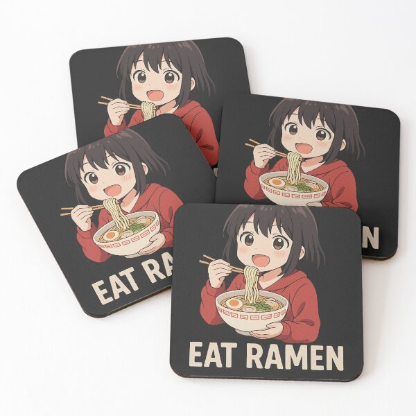Item preview, Eat Ramen - Cute Anime Girl T-Shirt designed and sold by RyoSaeba90.