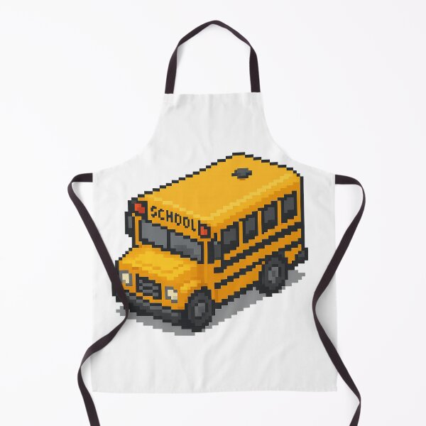 Item preview, American school bus in isometric pixel art designed and sold by arteopolis.
