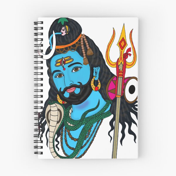 Item preview, Lord Shiva Digital Painting | Mahadev Spiritual Wall Art, Hindu Devotional Artwork designed and sold by Harshit_Digital_Arts.