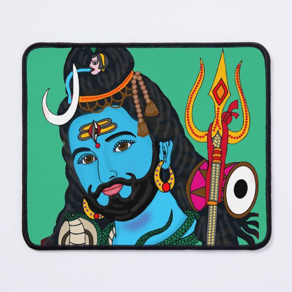 Item preview, Lord Shiva Digital Painting | Mahadev Spiritual Wall Art, Hindu Devotional Artwork designed and sold by Harshit_Digital_Arts.