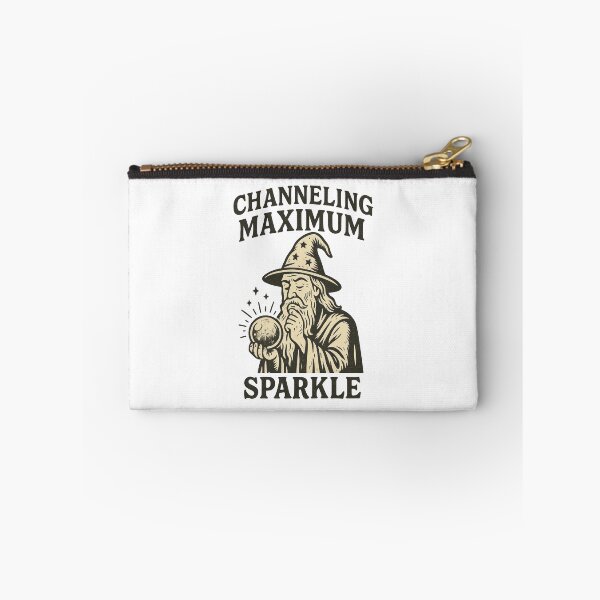 Item preview, Channeling Maximum Sparkle – Funny Wizard Magic Crystal Ball Vintage Design designed and sold by inkoutninja.
