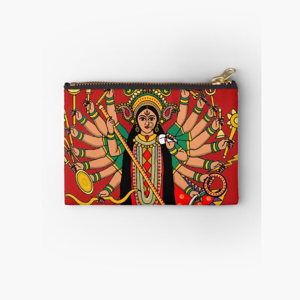 Item preview, Goddess Durga Slaying Mahishasura | Hindu Mythology Digital Artwork, Navratri Wall Art designed and sold by Harshit_Digital_Arts.