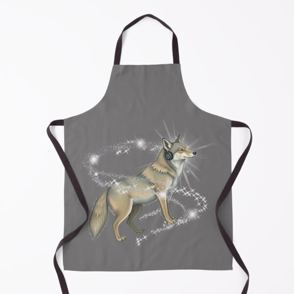Item preview, Realistic Wolf Listening to Music – Soft Colors & Bright Glow designed and sold by Naturalite19.
