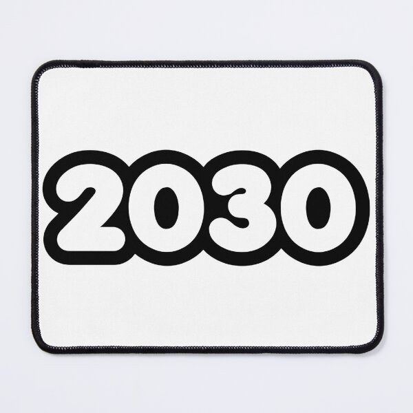Item preview, 2030 in bold outline designed and sold by Memes N Lore .