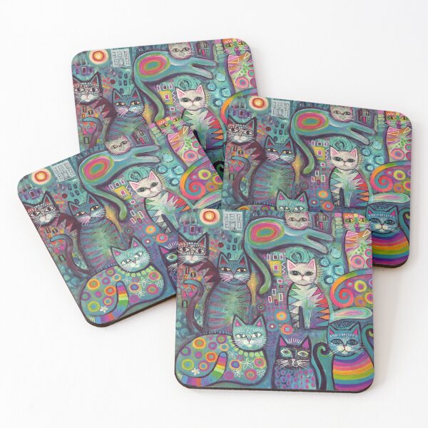 Item preview, Eight Quirky Cats designed and sold by Karin Zeller.