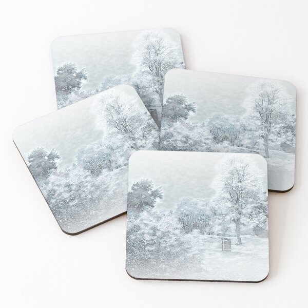 Item preview, Winter Woodland Calm – Trees and Snowy Bush designed and sold by RiveraSnapShots.