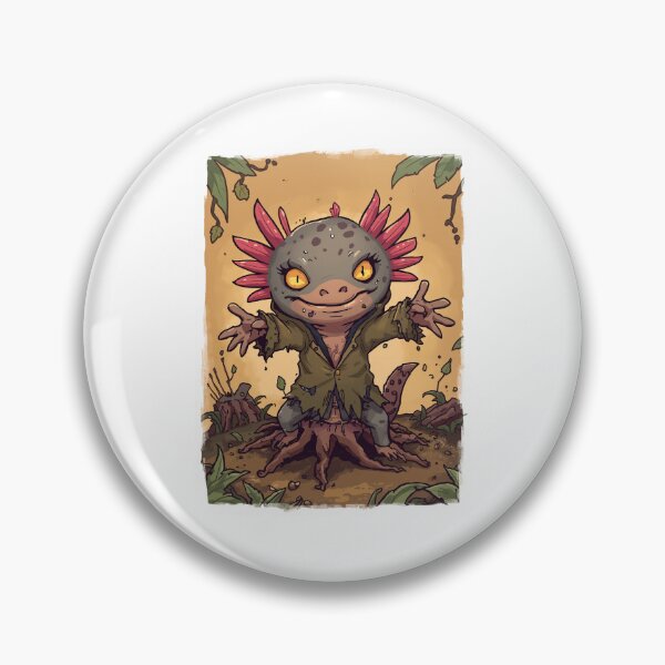 Item preview, Cute Axolotl Forest Monster designed and sold by RetroPop23.