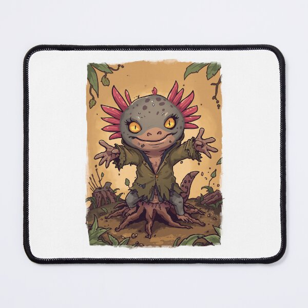 Item preview, Cute Axolotl Forest Monster designed and sold by RetroPop23.