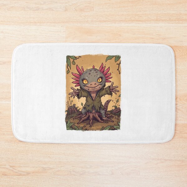 Item preview, Cute Axolotl Forest Monster designed and sold by RetroPop23.