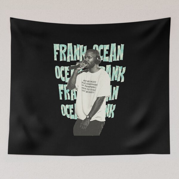 Item preview, Frank Ocean Singer Microphone Stage Typography Vibes designed and sold by kingofshaman123.