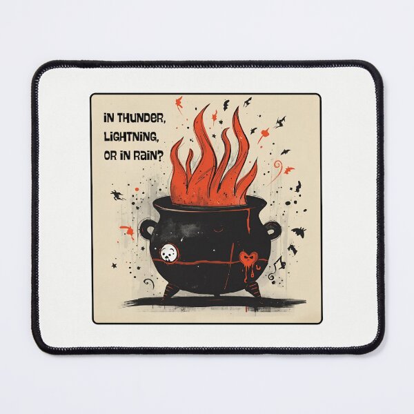Item preview, 'Macbeth' by William Shakespeare. "In thunder, lightning, or in rain?" designed and sold by Filologica.