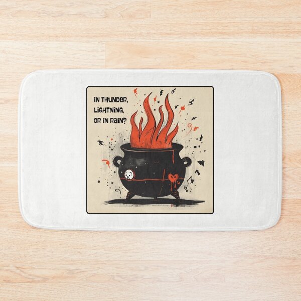 Item preview, 'Macbeth' by William Shakespeare. "In thunder, lightning, or in rain?" designed and sold by Filologica.