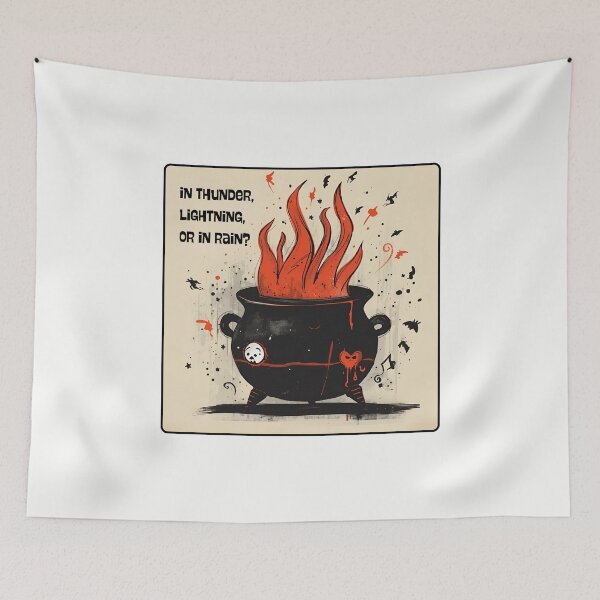 Item preview, 'Macbeth' by William Shakespeare. "In thunder, lightning, or in rain?" designed and sold by Filologica.